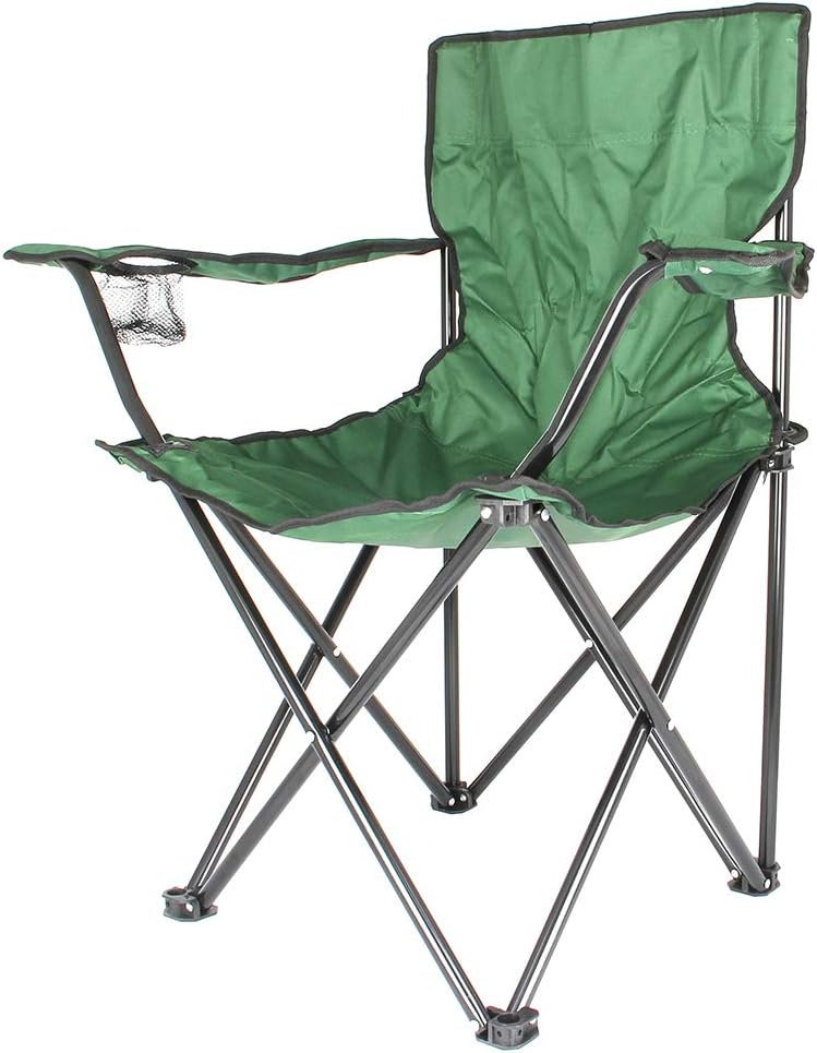 Load image into Gallery viewer, Folding Camping Chair | Portable Beach Chair with Cup Holder | With Carry Bag | For Fishing, Camping, Picnic, BBQ, Beach &amp; Other Outdoor Activities
