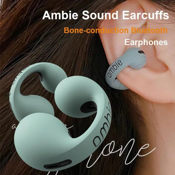 Load image into Gallery viewer, New Trending Earphones For Ambie Sound Earcuffs Headset Earring Wireless Earphones Bluetooth Ear Hook Sport Earbuds Plus
