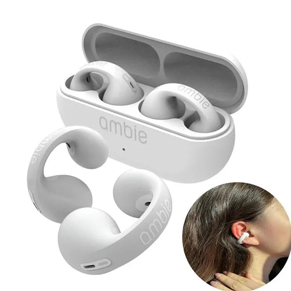 Load image into Gallery viewer, New Trending Earphones For Ambie Sound Earcuffs Headset Earring Wireless Earphones Bluetooth Ear Hook Sport Earbuds Plus
