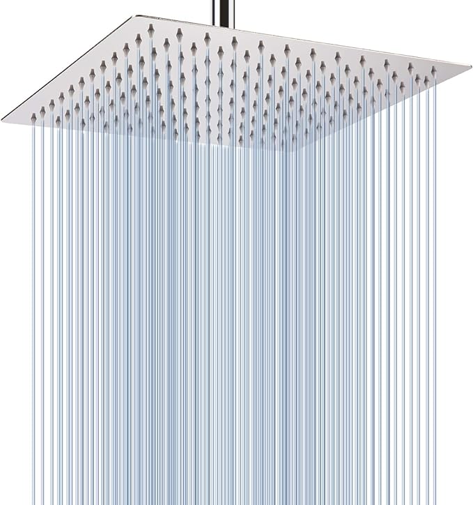 Load image into Gallery viewer, Rain Shower Head - 12&#39;&#39; Large Rainfall Shower Head Made of 304 Stainless Steel -.
