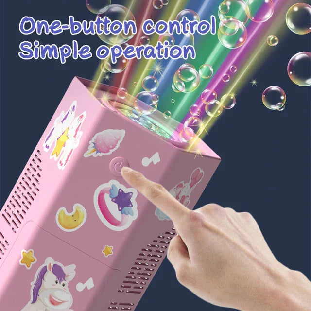 Load image into Gallery viewer, New Fireworks Bubble Machine Automatic Electric Bubbles Machine With Music Colorful Light  Spring Festival Wedding Gift Toy
