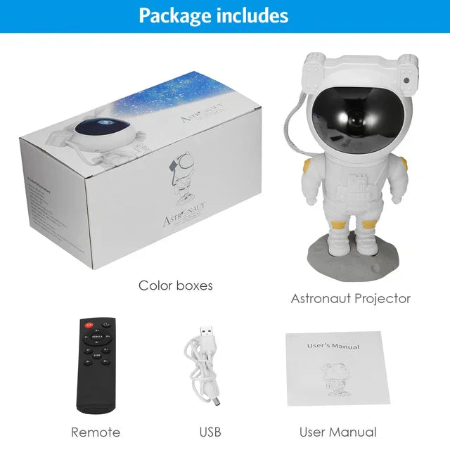 Load image into Gallery viewer, Rocket Astronaut Star Projector Night Light with Remote Control 360 Adjustable Design Nebula Galaxy Lighting for Children
