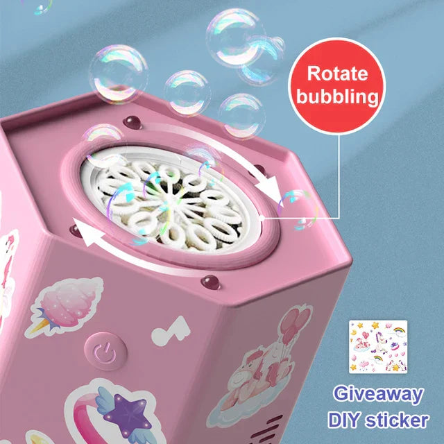 Load image into Gallery viewer, New Fireworks Bubble Machine Automatic Electric Bubbles Machine With Music Colorful Light  Spring Festival Wedding Gift Toy
