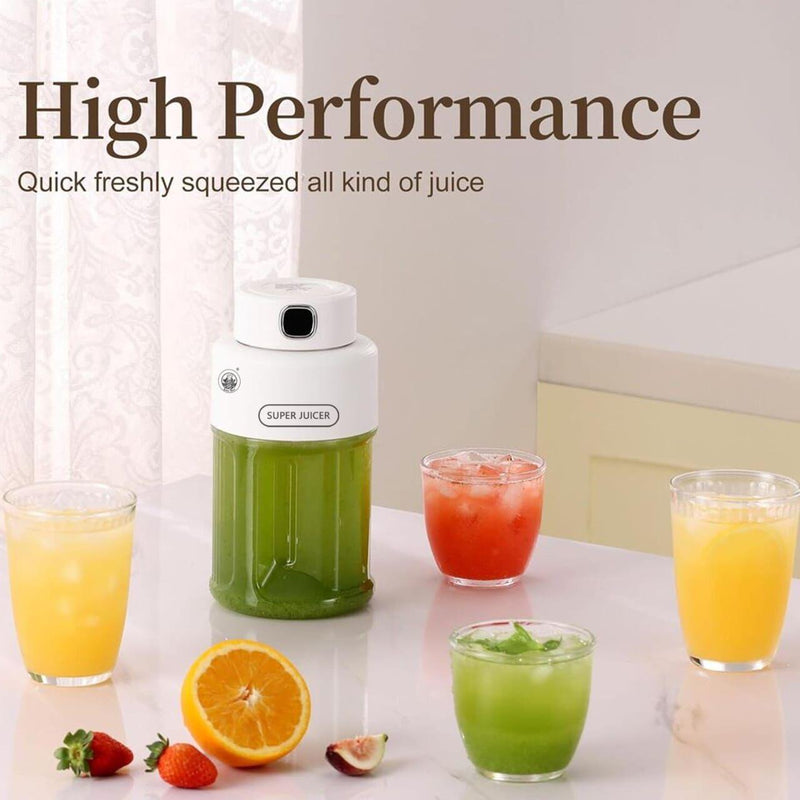 Load image into Gallery viewer, Super USB Juicer – Portable Rechargeable Blender for Smoothies, Shakes, &amp; Juices – 500mL Personal Juicer with Powerful Motor, USB Charging, 6 Stainless Steel Blades, BPA-Free
